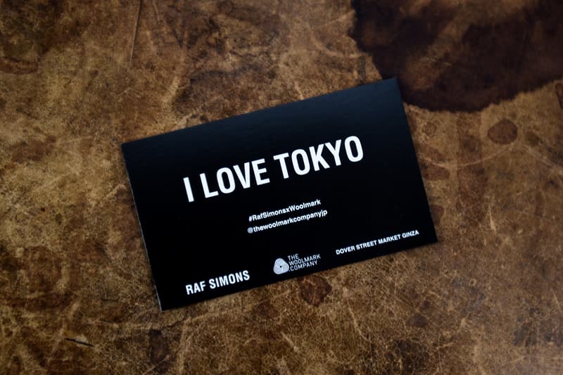 ラフ ・シモンズも駆けつけた Raf Simons x The Woolmark Company のコラボニット発売記念パーティーに潜入 『Dover Street Market Ginza』を“I LOVE 東京”で埋め尽くした一夜 ザ ウール カンパニー  DSMG ドーバー 銀座 HYPEBEAST ハイプビースト