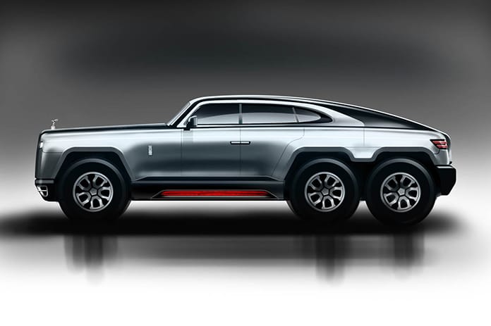 Rolls-Royce のファントムがまさかのオフロード仕様 6x6 SUV に大変身!?