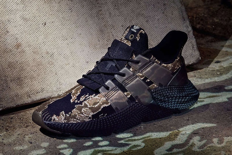 adidas Originals x UNDEFEATED によるコラボ Prophere “Tiger Camo” にクローズアップ アディダス アンディフィーテッド