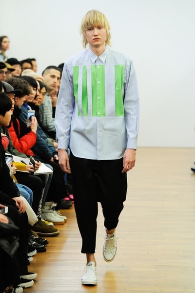 '87年にランウェイを歩いた亡き画家の作品をフィーチャーした COMME des GARÇONS Shirt 2018年秋冬コレクション コム デ ギャルソン・シャツ Jean-Michel Basquiat ジャン＝ミシェル・バスキア hypebeast rei kawakubo 川久保玲 hypebeast paris collection fashion week パリコレ ファッションウィーク ギャルソン パリ