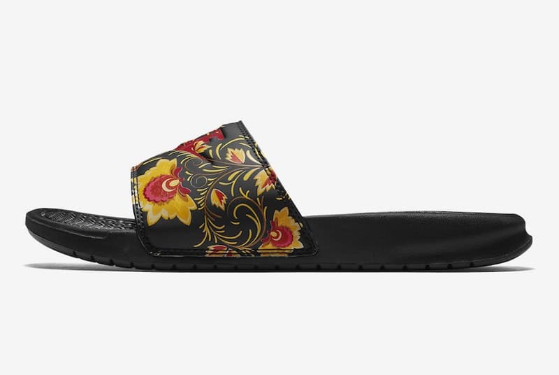 Nike よりペイズリー柄を随所に落とし込んだ “Russian Floral Pack” が登場 リュクスな色柄を纏った人気フットウェア全6型をとくとご覧あれ HyperAdapt 1.0 NIKE ナイキ Air Huarache Blazer Low Air Max 90 City Loop Benassi Slides ペイズリー柄 ブラック レッド エンボス加工 HYPEBEAST ハイプビースト