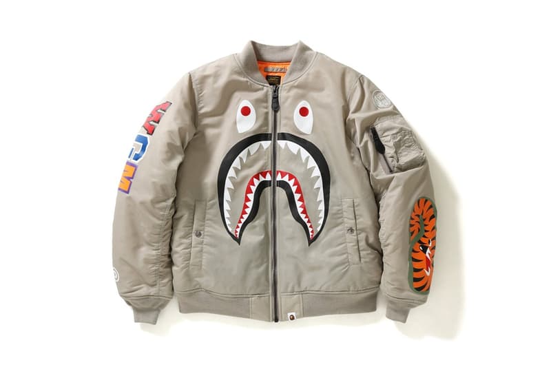 BAPE® より防寒性とデザイン性を兼備した SHARK MA-1 がリリース ベイプ A BATHING APE® ア ベイシング エイプ MA-1 MA1 エムエーワン ジャケット シャーク シャークジャケット WGM hypebeast