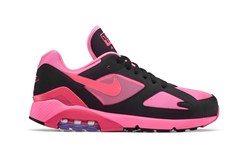 COMME des GARÇONS HOMMExNikeによる最新コラボAir Max 180のディテールルックが到着 ギャルソン　ナイキ エア マックス   コラボ スニーカー　シューズ HYPEBEAST ハイプビースト