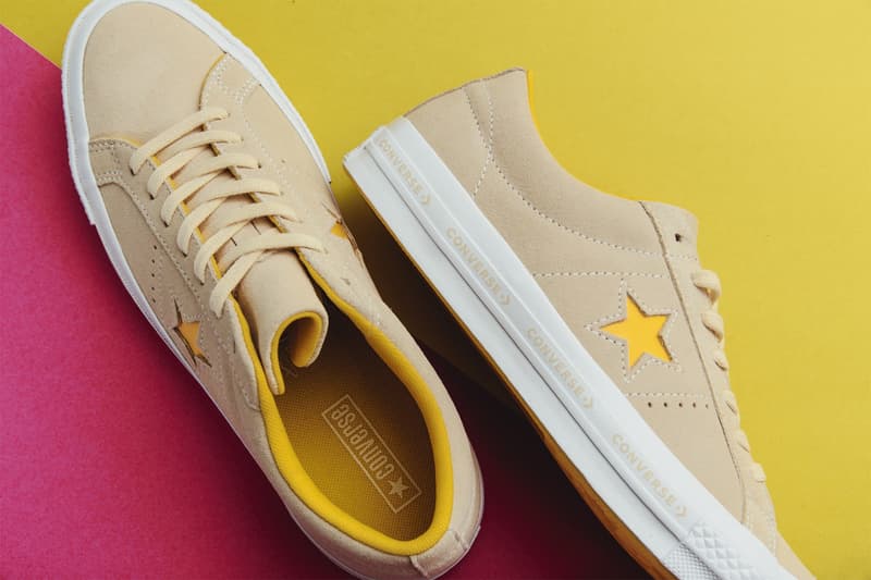 Converse One Star よりミッドソールにロゴをあしらった新色3色が登場 コンバース ワンスター スエード ピンク　グリーン バニラ hypebeast スニーカー 