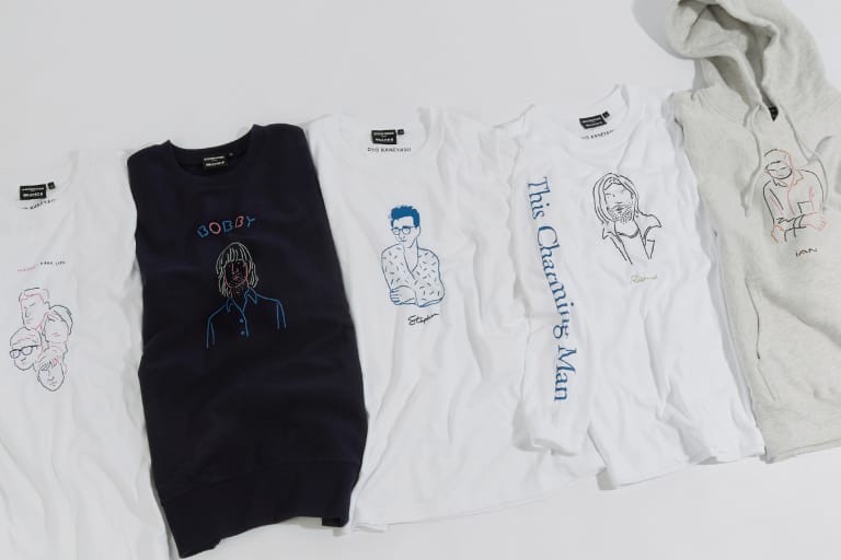 イラストレーター金安亮 x Goodhood x BEAMS T がイギリスの伝説的ミュージシャンにトリビュートを捧げるコラボコレクションをリリース