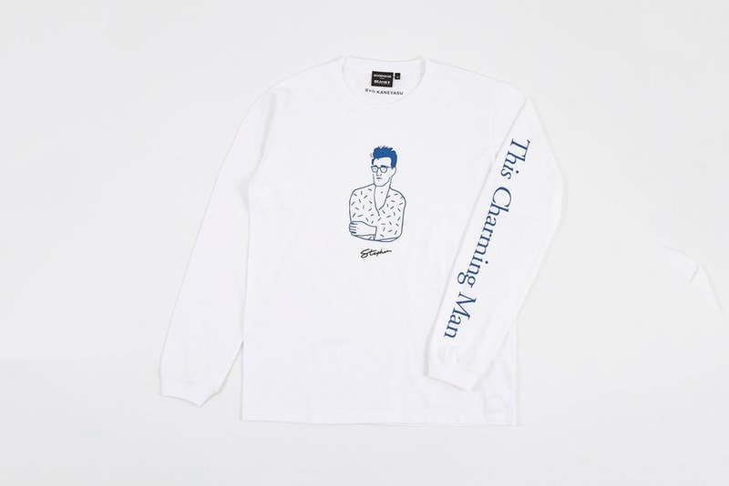 イラストレーター金安亮 x Goodhood x BEAMS T がイギリスの伝説的ミュージシャンにトリビュートを捧げるコラボコレクションをリリース ryo kaneyasu グッドフッド ビームス Joy Division ジョイ・ディビジョン Ian Curtis イアン・カーティス The Smiths ザ・スミス Morrissey モリッシー Damon Albarn デーモン・アルバーン Blur ブラー Primal Scream プライマル・スクリーム Bobby Gillespie ボビー・ギレスピー Gilbert & George ギルバート アンド ジョージ hypebeast