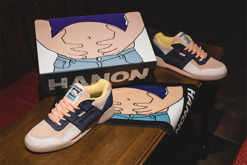 スコットランド屈指のスニーカーショップ Hanon & Reebok が2000年の TVCM にインスパイアされた WORKOUT をリリース ハノン リーボック ワークアウト hypebeast お腹