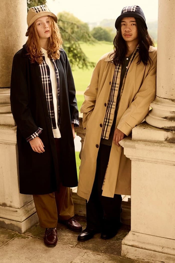 90年代のスタイルをオマージュした Gosha Rubchinskiy x Burberry による2018年春夏ルックブックが到着 古典的なアイテムをストリートの視点で再解釈した新境地のコラボウェアは必見 ハウスチェック トレンチコート カーコート キャップ バケットハット HYPEBEAST ハイプビースト