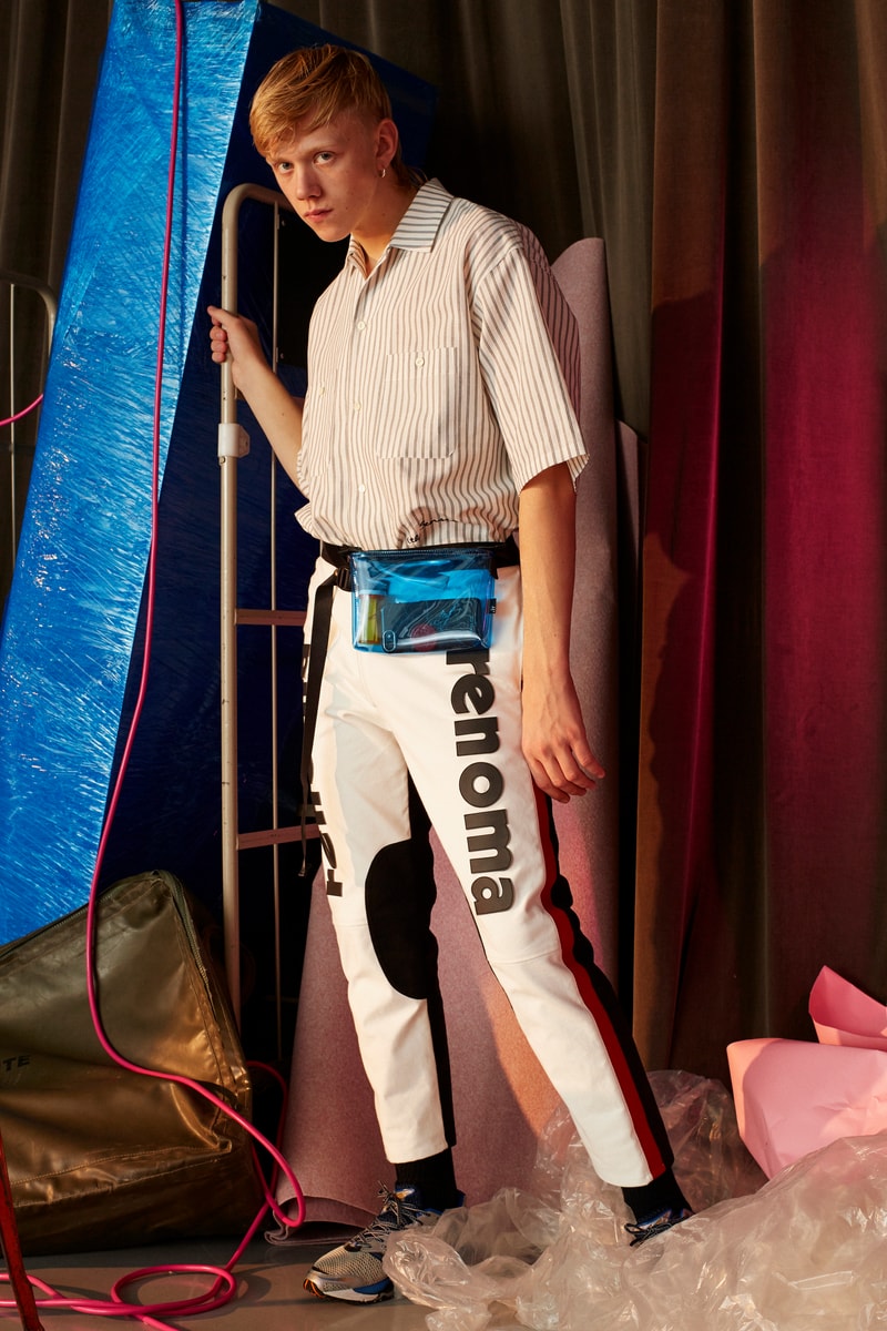JieDa x renoma Paris のコラボを祝したポップアップストアが monkey time HARAJUKU にオープン エスプリと現代の空気感を加味させたストリート要素たっぷりなアイテムがフルラインアップで登場 JieDa ジエダ renoma Paris レノマ パリス monkey time HARAJUKU モンキータイム Morris Renoma モーリス・レノマ  オーバーコート モータージャケット Tシャツ ハーフパンツ HYPEBEAST ハイプビースト
