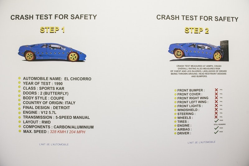 パリにて開催中の L’Art De L’Automobile によるエキシビション “Crash Test” 内部の様子をチェック アルチュール・カー ラート ド ロートモービル