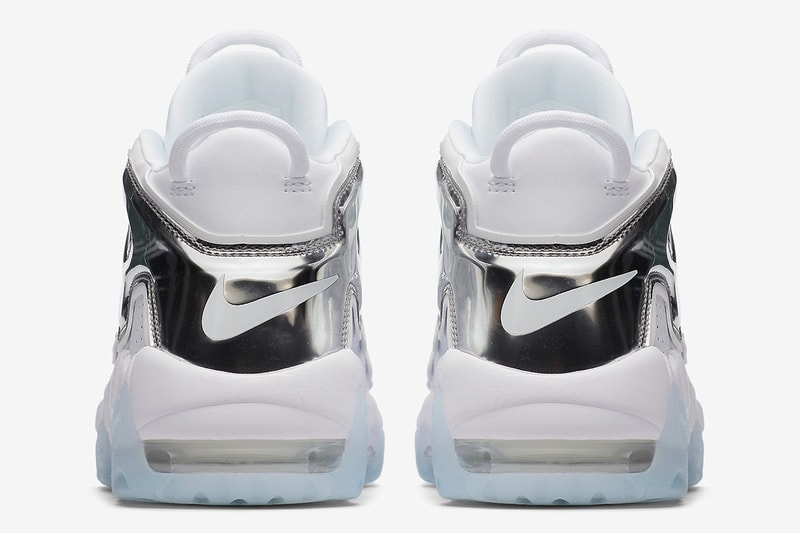 ロゴの主張強めな Nike Air More Uptempo の新作 “Chrome Blue” がリリース間近 サイドのAIRロゴをメタリックにメイクオーバーしたクリーンな一足が仲間入り ウィメンズ エア モア アップテンポ ナイキ スニーカー ピッペン 発売日 取り扱い リリース HYPEBEAST ハイプビースト
