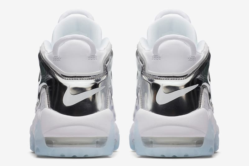 ロゴの主張強めな Nike Air More Uptempo の新作 “Chrome Blue” がリリース間近 サイドのAIRロゴをメタリックにメイクオーバーしたクリーンな一足が仲間入り ウィメンズ エア モア アップテンポ ナイキ スニーカー ピッペン 発売日 取り扱い リリース HYPEBEAST ハイプビースト