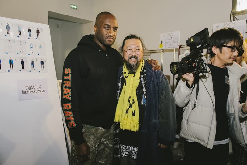 各界の業界人たちが集結した Off-White™️ 2018年秋冬コレクションのバックステージに潜入 ヴァージルと親交の深いフューチャーやミゲル、そして現代アーティストの村上隆も来場 Louis Vuitton ルイ・ヴィトン Kim Jones キム・ジョーンズ Virgil Abloh ヴァージル・アブロー Off-White™️ オフホワイト Future フューチャー Miguel ミゲル Metro Boomin メトロ・ブーミン Marcelo Burlon マルセロ・ヴァーロン 村上隆 Nike ナイキ The Ten Air Force 1 Timberland ティンバーランド 6-Inch Boots Beastie Boys ビースティ・ボーイズ Weezer ウィーザー Tyler,The Creator タイラー・ザ・クリエイター HYPEBEAST ハイプビースト