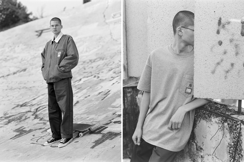 PACCBET x Carhartt WIP のコラボカプセルの全貌が明らかに 〈Carhartt WIP〉のアーカイブに80年代後期から90年代初期のスケートマインドを反映させた12型のアイテムは『Dover Street Market Ginza』でも展開