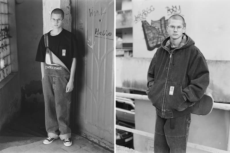 PACCBET x Carhartt WIP のコラボカプセルの全貌が明らかに 〈Carhartt WIP〉のアーカイブに80年代後期から90年代初期のスケートマインドを反映させた12型のアイテムは『Dover Street Market Ginza』でも展開