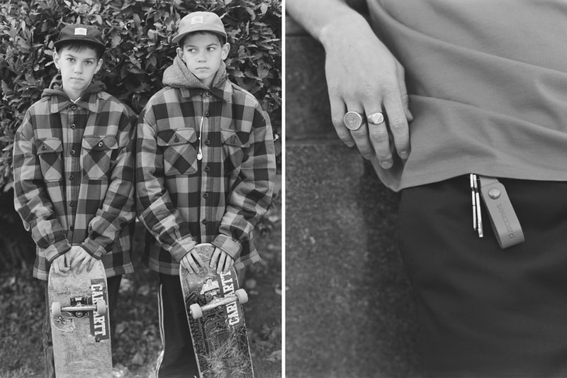 PACCBET x Carhartt WIP のコラボカプセルの全貌が明らかに 〈Carhartt WIP〉のアーカイブに80年代後期から90年代初期のスケートマインドを反映させた12型のアイテムは『Dover Street Market Ginza』でも展開