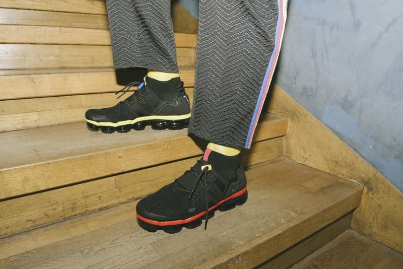 ダンスとファッションが調和した PIGALLE 2018年秋冬コレクションの舞台裏に潜入 ステファン・アシュプールの芸術性が垣間見えるアイテムとユニークな演出にクローズアップ Kim Jones キム・ジョーズ Acne Studios アクネ ストゥディオズ Stephane Ashpool ステファン・アシュプール PIGALLE ピガール Pain O ChoKolat パンオショコラ ミリタリージャケット 変形シャツ スケルトン Gジャン Nike ナイキ Air VaporMax HYPEBEAST ハイプビースト