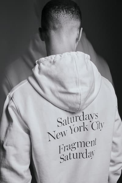 Saturdays NYC x fragment design カプセルコレクションのビジュアル&発売情報が遂に解禁 フーディやTシャツだけでなく東京発のフレグランスレーベル〈retaW〉を招聘した粋なアイテムもラインアップ 藤原ヒロシ Instagram インスタグラム fragment design フラグメント デザイン Saturdays NYC サタデーズ ニューヨークシティ 稲妻ロゴ フーディ Tシャツ aturdays New York City/Fragment Saturday retaW リトゥ キャンドル フレグランスタグ HYPEBEAST ハイプビースト
