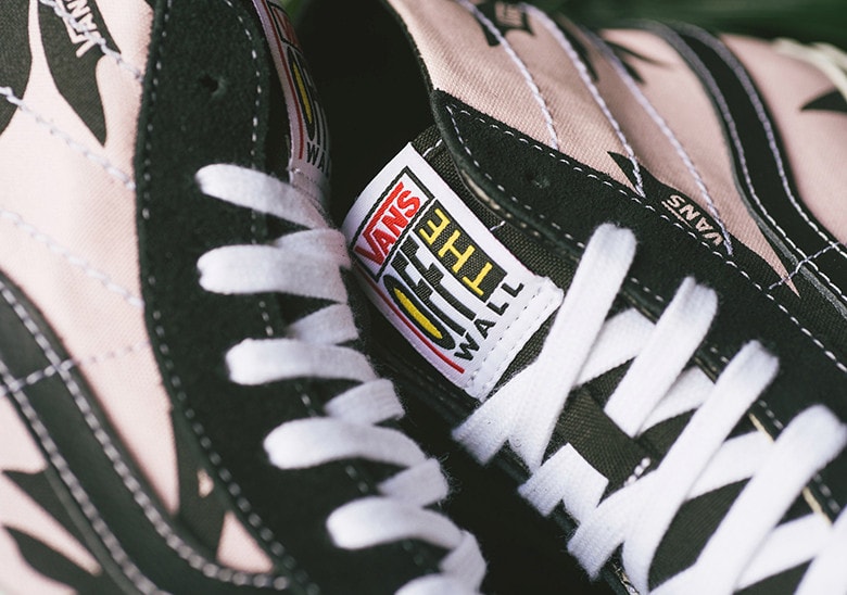 Vans よりトロピカルなリーフ柄を纏った Sk8-Hi がリリース ヴァンズ ピンク リーフ　パーム パルム 葉っぱ トロピカル 夏 palm leaf hypepebast