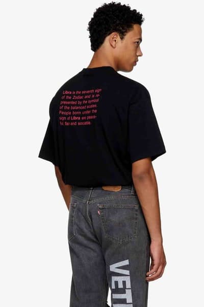 Vetements より十二星座をフィーチャーした12枚のTシャツが登場 ヴェトモン hypebeast 星座