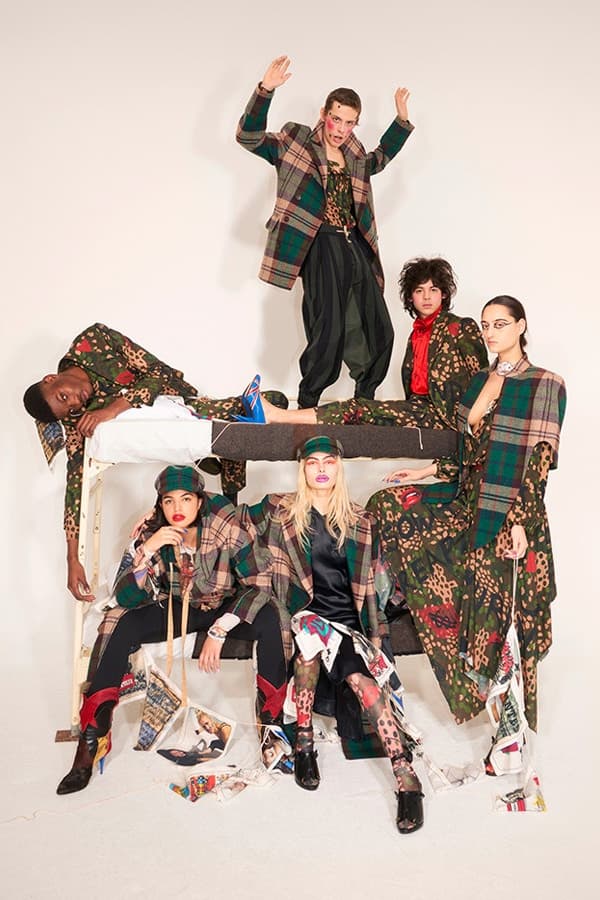 Vivienne Westwood より個性溢れる柄使いが目を引く2018年秋冬ルックブック&ショートフィルムが到着 戦争をテーマに掲げたVivienne流のアーミースタイルをチェック パンクロック 反逆性 エレガンス アヴァンギャルド Vivienne Westwood ヴィヴィアン ウェストウッド アーミーカモフラージュ タータンチェック ストライプ テーラードジャケット スラックス セットアップ 変形パンツ トランプカード HYPEBEAST ハイプビースト