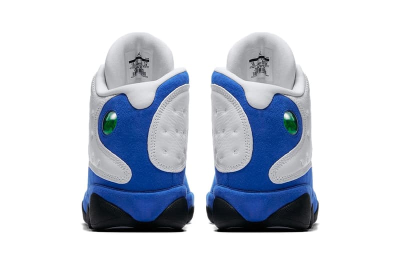 Nike よりヘッズ待望の Air Jordan 13 “White/Royal” の日本発売情報が判明 〈Jordan Brand〉史上最も個性的と言われる名作モデルがレディスライクな爽やかな色合いで登場 Jordan Brand ジョーダン ブランド 2018年春 新作フットウェアコレクション 全ラインアップ Nike ナイキ Air Jordan 13 “White/Royal” 黒豹 曲線的なシルエット 肉球を連想させるソールデザイン 斑点模様 ステッチ ホワイトレザー ロイヤルカラー ヌバック 3月3日(土) 22,680円(税込) SNKRS 通販 オンライン HYPEBEAST ハイプビースト