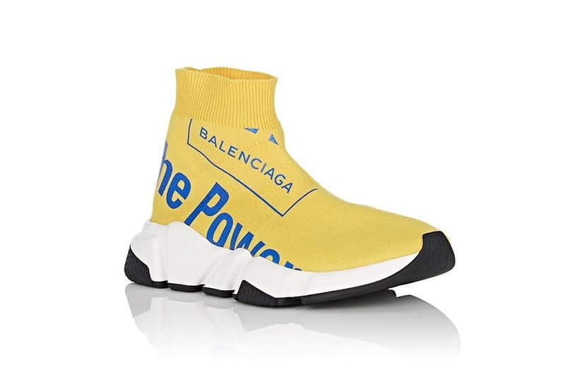 Balenciaga より “夢の力” を手に入れた新作 Speed Trainer が登場 シンボリックなテキストグラフィックが目を引く話題の1足をチェック Speed Trainer スピードトレーナー Balenciaga バレンシアガ シンボリック Demna Gvasalia デムナ・ヴァザリア メモリーソールテクノロジー ニットアッパー The Power of Dreams 夢の力 ブランディング BARNEYS NEW YORK 795ドル 約84,400円 ウィメンズ HYPEBEAST ハイプビースト