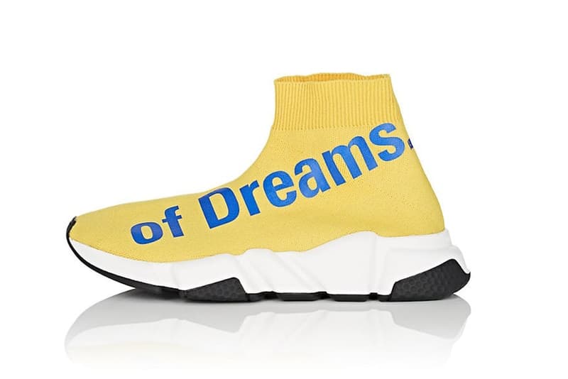 Balenciaga より “夢の力” を手に入れた新作 Speed Trainer が登場 シンボリックなテキストグラフィックが目を引く話題の1足をチェック Speed Trainer スピードトレーナー Balenciaga バレンシアガ シンボリック Demna Gvasalia デムナ・ヴァザリア メモリーソールテクノロジー ニットアッパー The Power of Dreams 夢の力 ブランディング BARNEYS NEW YORK 795ドル 約84,400円 ウィメンズ HYPEBEAST ハイプビースト
