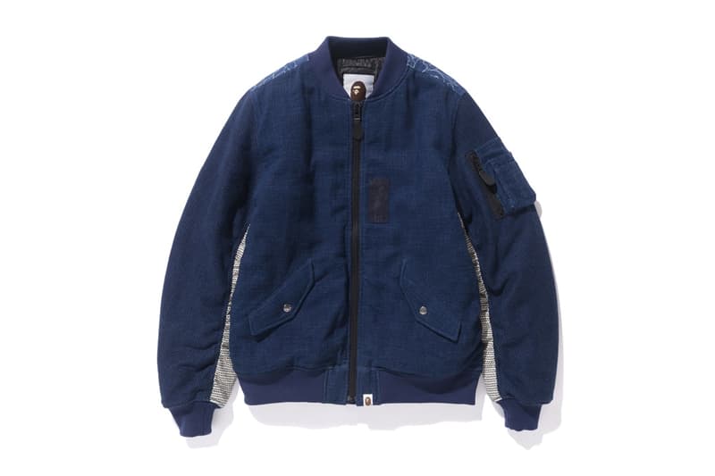 BAPE® よりインディゴ染めと伝統的な刺し子素材を採用した最新 INDIGO COLLECTION が登場 ベイプ hypebeast インディゴ 染め 刺し子 ア ベイシング エイプ