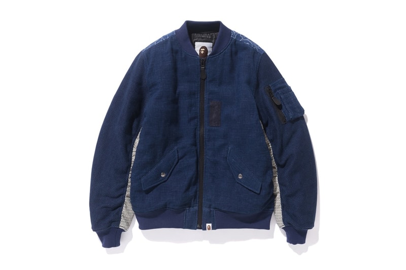 BAPE® よりインディゴ染めと伝統的な刺し子素材を採用した最新 INDIGO COLLECTION が登場 ベイプ hypebeast インディゴ 染め 刺し子 ア ベイシング エイプ