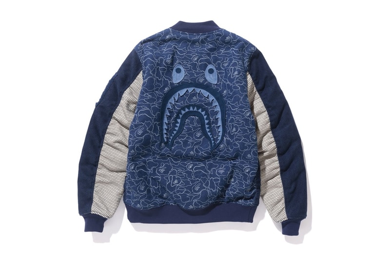 BAPE® よりインディゴ染めと伝統的な刺し子素材を採用した最新 INDIGO COLLECTION が登場 ベイプ hypebeast インディゴ 染め 刺し子 ア ベイシング エイプ