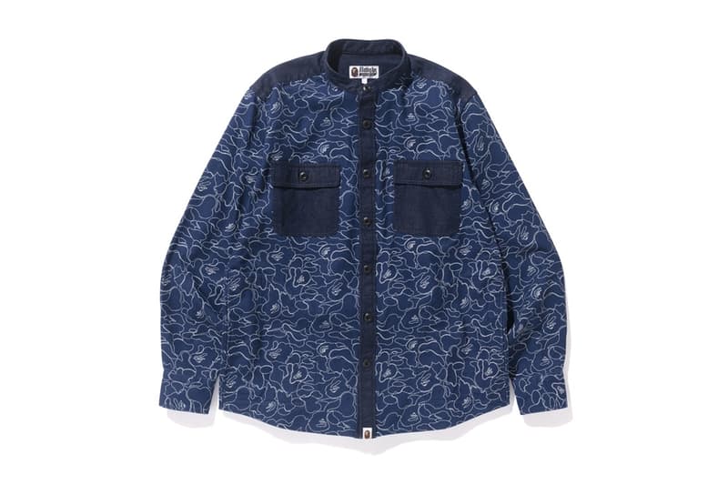 BAPE® よりインディゴ染めと伝統的な刺し子素材を採用した最新 INDIGO COLLECTION が登場 ベイプ hypebeast インディゴ 染め 刺し子 ア ベイシング エイプ