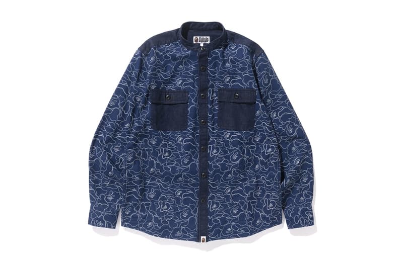 BAPE® よりインディゴ染めと伝統的な刺し子素材を採用した最新 INDIGO COLLECTION が登場 ベイプ hypebeast インディゴ 染め 刺し子 ア ベイシング エイプ