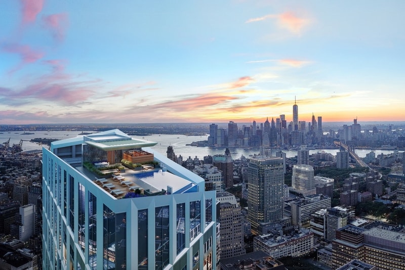 NY・ブルックリンに“世界一高い場所にあるプール”が登場へ ニューヨーク　ブルックリン NY 建築　デザイン　世界一 プール　世界一高い hypebeast 西半球一
