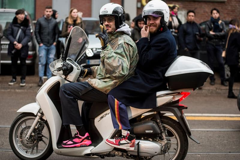 Streetsnaps:Milan Fashion Week Fall/Winter 2018 オフランウェイはストリート x ラグジュアリーの教科書かのごとく華やかな雰囲気
