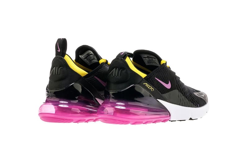 Air Max 270 の新色ブラック/ホワイトがリリース間近 Air Max Dayに向けてレトロな仕上がりのピンク/イエローも同時発売か 昨年ベールを脱いで以降、『HYPEBEAST』でも度々紹介してきた新生Air Max 270。来月に迫るAir Max Dayに向けて〈Nike(ナイキ)〉がどれだけニューカラーを仕込んでいるのか、その全貌は知る由もないが、その一部としてブラック/ホワイトとピンク/イエローの存在が明らかになった。通気性を考慮したメッシュアッパーとダメージの入りやすい箇所に施したシームレスプロテクション、史上最大のヒールAirユニットなど、ディテールに大きな変更はないが、ピンク/イエローはレイヤーから覗くビビッドカラーにより、どこかレトロ感を醸す仕上がりとなっている。 発売日はどちらも3月2日(現地時間)が有力な模様。国内リリースの詳細については、『SNKRS』のローンチカレンダーのアップデートを待とう。 ちなみに、3月1日(木)には漆黒のAir VaporMax Plus “HEAD OF ITS TIME – AGAIN.”の発売が控えているので、カレンダーのマークをお忘れなく。