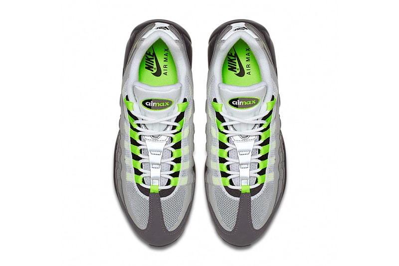 Nike Air Max 95 OG “Neon” の日本国内における復刻リリース情報が解禁 Air Max Dayに向けた怒涛のリリースラッシュに便乗し、〈Nike〉の長い歴史に名を刻むヘッズ垂涎の名作モデルが遂にカムバック Nike ナイキ Air Max Day 3月26日 Air Max 95 OG Neon ビジブルエア 17,280円 2月26日 AM9時 SNKRS Air Jordan 1“Bred Toe” HYPEBEAST ハイプビースト