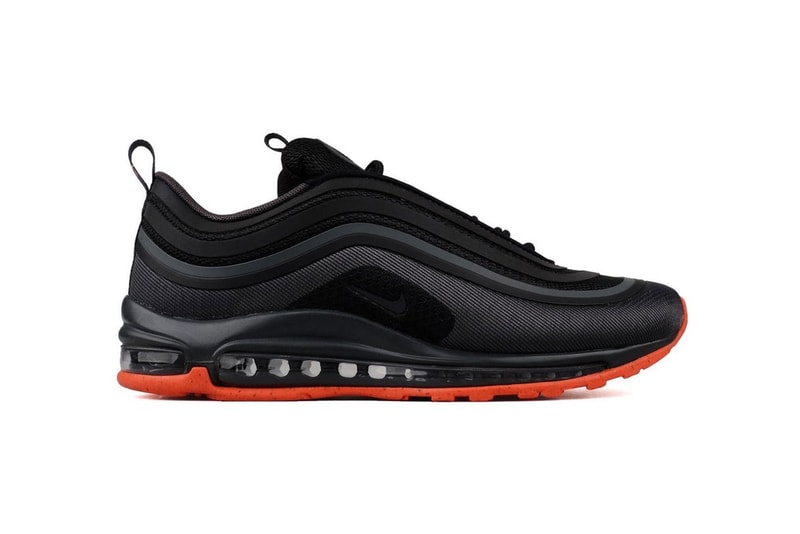 Nike よりブラック＆オレンジで男前に生まれ変わった Air Max 97 Ultra 新作モデルが登場 コアなヘッズが愛する近未来的な1足が今までありそうでなかったエッジィな色合いに変身 MAGIC STICK マジックスティック 今野直隆 Air Force 1 Hi VIP Virgil Abloh ヴァージル・アブロー 新作ハイブリッドモデル Air Max 95 OGモデル“Neon” Nike ナイキ Air Max 97 Ultra AM97 流線的なデザイン ブラック オレンジ Bodega Drake ドレイク OVO October’s Very Own オクトーバーズ ベリー オウン Air Jordan 8 HYPEBEAST ハイプビースト