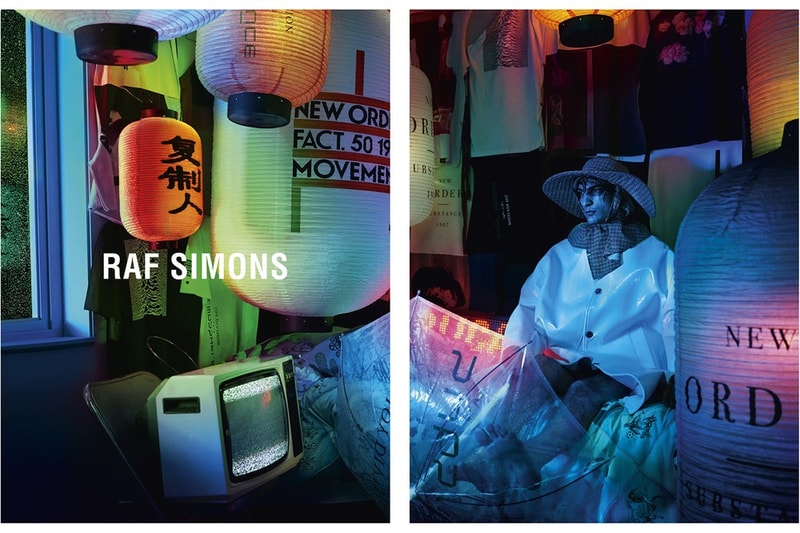 Raf Simons より隅々まで目を凝らしたくなる2018年春夏キャンペーンビジュアルが到着 アジアとヨーロッパの文化を融合させた独創的なラフ・シモンズワールドをチェック Eastpak イーストパック Webster ウェブスター Raf Simons ラフ・シモンズ  2018年春夏キャンペーンビジュアル Calvin Klein カルバン・クライン Willy Vanderperre ウィリー・ヴァンダーピエール  チャイナタウン Joy Division ジョイ・ディヴィジョン New Order ニュー・オーダー Peter Saville ピーター・サヴィル Tシャツ 提灯 傘 HYPEBEAST ハイプビースト