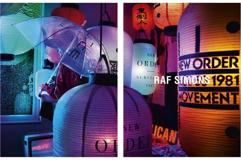 Raf Simons より隅々まで目を凝らしたくなる2018年春夏キャンペーンビジュアルが到着 アジアとヨーロッパの文化を融合させた独創的なラフ・シモンズワールドをチェック Eastpak イーストパック Webster ウェブスター Raf Simons ラフ・シモンズ  2018年春夏キャンペーンビジュアル Calvin Klein カルバン・クライン Willy Vanderperre ウィリー・ヴァンダーピエール  チャイナタウン Joy Division ジョイ・ディヴィジョン New Order ニュー・オーダー Peter Saville ピーター・サヴィル Tシャツ 提灯 傘 HYPEBEAST ハイプビースト