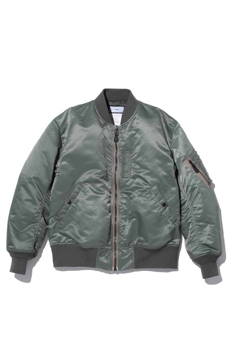 HYKE よりゆったりとしたシルエットを纏う MA-1ジャケットが BIOTOP 限定でリリース ハイク ma-1 ma1 ビオトープ hypebeast