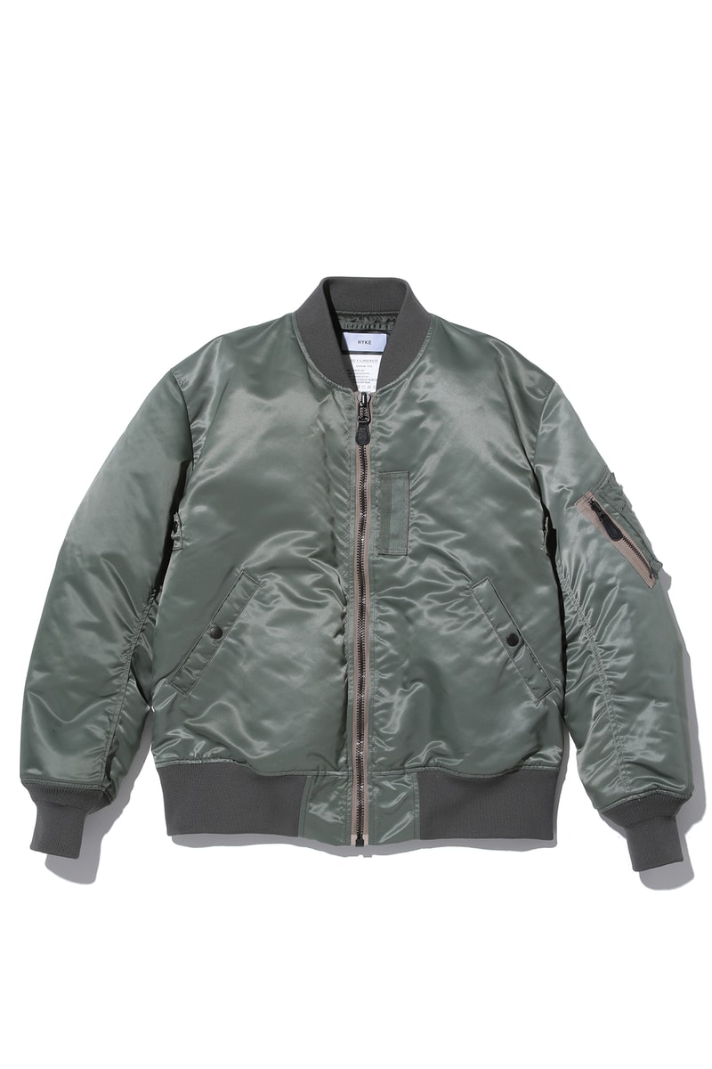 HYKE よりゆったりとしたシルエットを纏う MA-1ジャケットが BIOTOP 限定でリリース ハイク ma-1 ma1 ビオトープ hypebeast