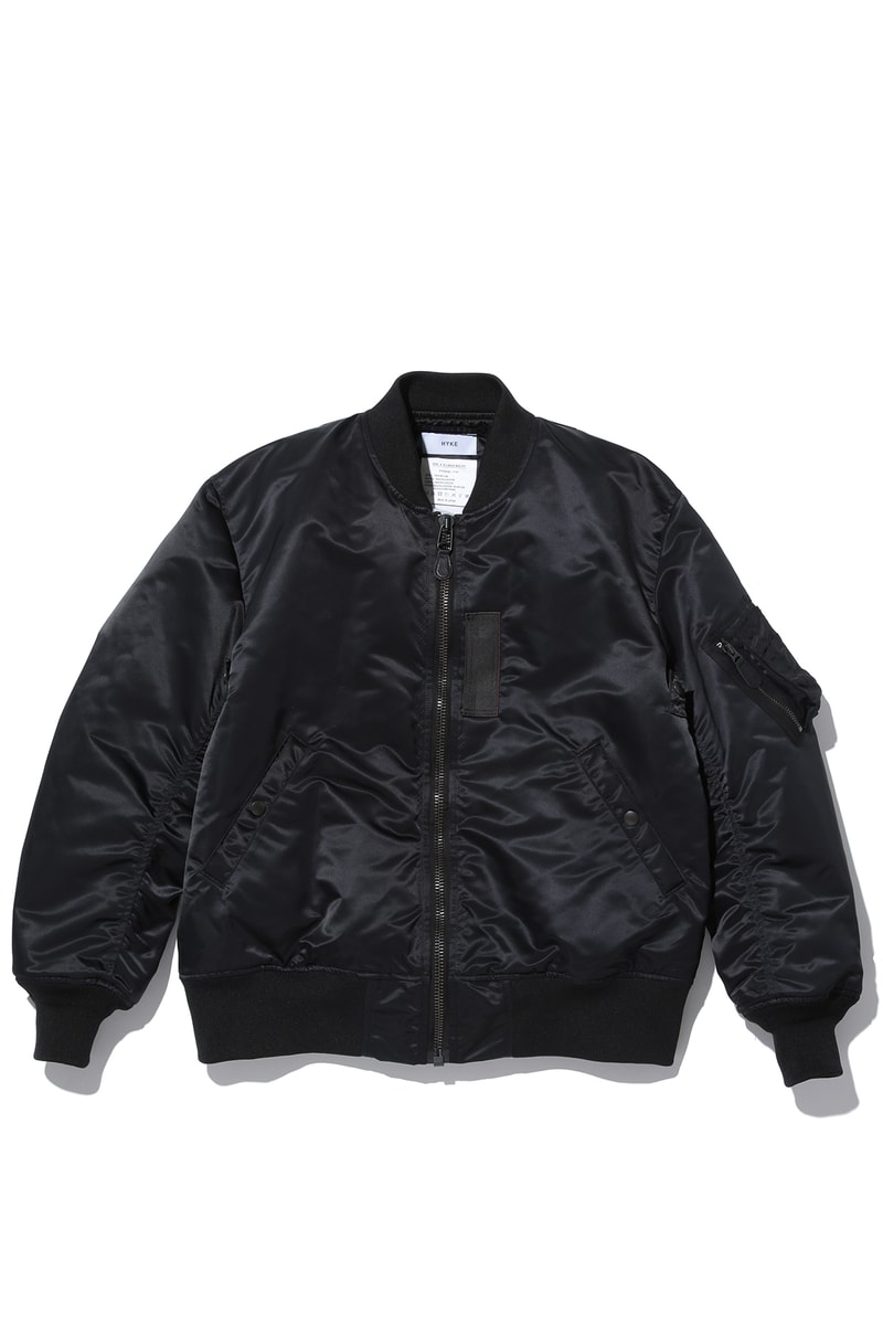 HYKE よりゆったりとしたシルエットを纏う MA-1ジャケットが BIOTOP 限定でリリース ハイク ma-1 ma1 ビオトープ hypebeast