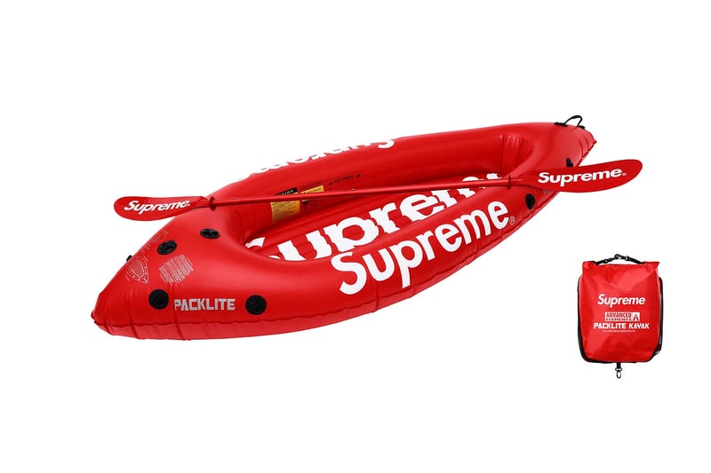 Supreme 2018年春夏コレクション アクセサリー ゴムボートやキャッチャーマスクから軍手にテニスボールまで、今季のアクセサリーもコレクター垂涎の天才的なラインアップに 〈Supreme（シュプリーム）〉のアクセサリーは、毎度意外性に溢れている。無論、その意外性とパートナー選びが最高にクールなのだが、2018年春夏コレクションはこれまでに引けを取らない、否、過去最高に“面白い”ラインアップかもしれない。一足先に公開された「Stern Pinball（スターン・ピンボール）」とのコラボピンボールマシーンは、前回で言うところの〈Fender（フェンダー）〉的位置づけだろう。その他には〈Advanced Elements（アドバンスト エレメント）〉の1人乗りカヤックや〈OBRIEN（オブライエン）〉のベスト、〈Rawlings（ローリングス）〉のキャッチャーマスク、〈Wilson（ウィルソン）〉のテニスボール、さらには斧や軍手などもラインアップしている。  〈Supreme〉の2018年春夏コレクションは、2月17日（土）より国内での販売がスタート。上のフォトギャラリーはもちろんのこと、以下からルックブックとカテゴリー別のアイテム一覧もマストでチェックしておこう。