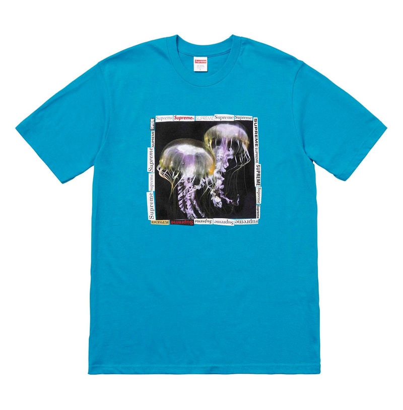 Supreme 2018年春夏コレクション Tシャツ 今は亡きProdigyに捧げるトリビュートTシャツに加えて、ポール・セザンヌの作品『トランプをする人々』をフィーチャーしたものも 来る2月17日（土）、遂に〈Supreme（シュプリーム）〉の2018年春夏コレクションの火蓋が切られる。今季登場するTシャツも、非常に濃密なラインアップに。噂によると、“Chicken Dinner Tee”と呼ばれているチキン料理をフィーチャーしたシュールなもの、そして今は亡きMobb Deep（モブ・ディープ）のProdigy（プロディジー）に捧げるトリビュートTシャツは、#WEEK1に登場するとのこと。また、首裏に「fuck the world.」のメッセージを添え、胸元に小ぶりなブランドロゴを配置したシンプルなアイテムや、クラゲプリント、さらにはフランズ人画家Paul Cézanne（ポール・セザンヌ）の『トランプをする人々』をグラフィックとして採用したアートTシャツなども優先してカートインしたいところだ。  上のフォトギャラリーから各種Tシャツのデザインをチェックしたあとは、以下のルックブックとカテゴリー別のアイテム一覧にも目を通し、早めに購入の優先順位を決めておくのが得策だろう。