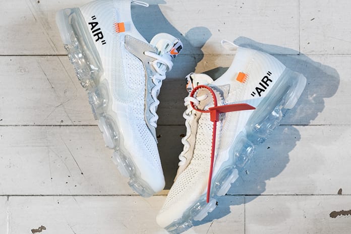 ヴァージル・アブロー x Nike Air VaporMax Flyknit “White” の細部を捉えたフォトセットを解禁