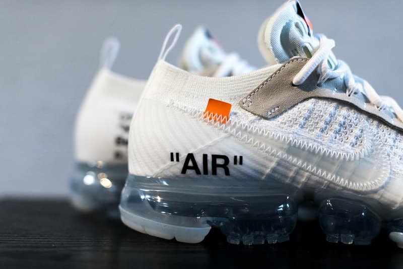 Virgil Abloh x Nike Air VaporMax Flyknit “White” の細部を捉えたフォトセットを解禁 『HYPEBEAST』が独自で撮影したディテールフォトをチェックせよ