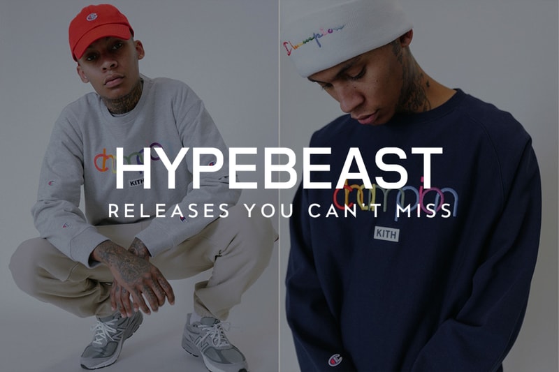 見逃したくない今週のリリースアイテム 6 選（2018|2/26~3/4）〈KITH〉x〈Champion〉によるカプセルコレクションをはじめ、〈Nike〉のAir Max 95 “Solar Red”やAir VaporMax Plusのオールブラックモデルなど買い逃し厳禁の逸品が続々リリース