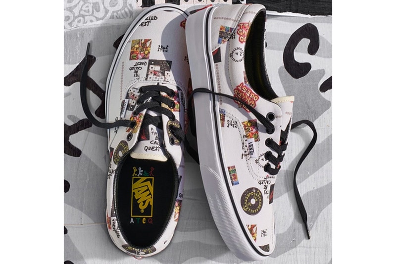 全6型が登場する Vans x A Tribe Called Quest の豪華スニーカーコレクション ネイティブ・タンの最重要クルーに敬意を表したヒップホップファン垂涎のコラボレーションが実現 〈Vans（ヴァンズ）〉が1988年に結成された説明不要のヒップホップクルーA Tribe Called Quest（ア・トライブ・コールド・クエスト）と、Authentic、Sk8-Hi、Era、Old Skool、Slip-Onなど、不朽の名作を全てパッケージングしたコラボコレクションを発表した。  オールドスクールからニュースクールへと移行した90年代初頭、俗に言うギャングスタのような見た目とは一線を画し、ヒップホップに新たな概念をもたらしたネイティブ・タンの最重要クルーであるATCQ。今回のスニーカーコラボではQ-Tip（Qティップ）、Phife Dawg（ファイフ・ドーグ）、Jarobi White（ジェロビ・ホワイト）、Ali Shaheed（アリ・シャヒード）の4人に敬意を表し、名曲“Bonita Applebum”や解散後のベストアルバム『The Anthology』などをサンプリングしたデザインが各スニーカーに落とし込まれている。  〈Vans〉x A Tribe Called Questはブルックリンで開催される「House of Vans」での先行発売を終え、4月6日（金）より随時デリバリーを開始とのこと。  また、クラシカルかつ遊び心の効いた〈SOPHNET.（ソフネット）〉x〈Vans〉のダブルネームも見逃し厳禁だ。