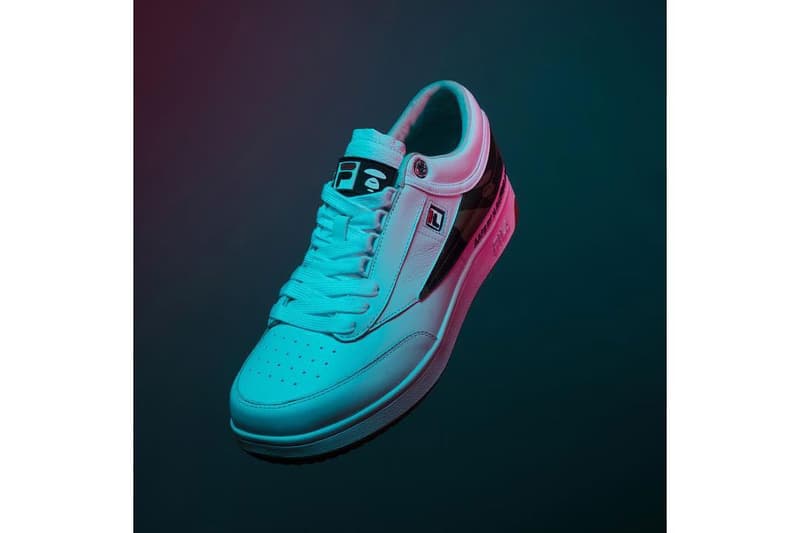 AAPE by A Bathing Ape x FILA Original Tennis Sneaker White Camo First Look